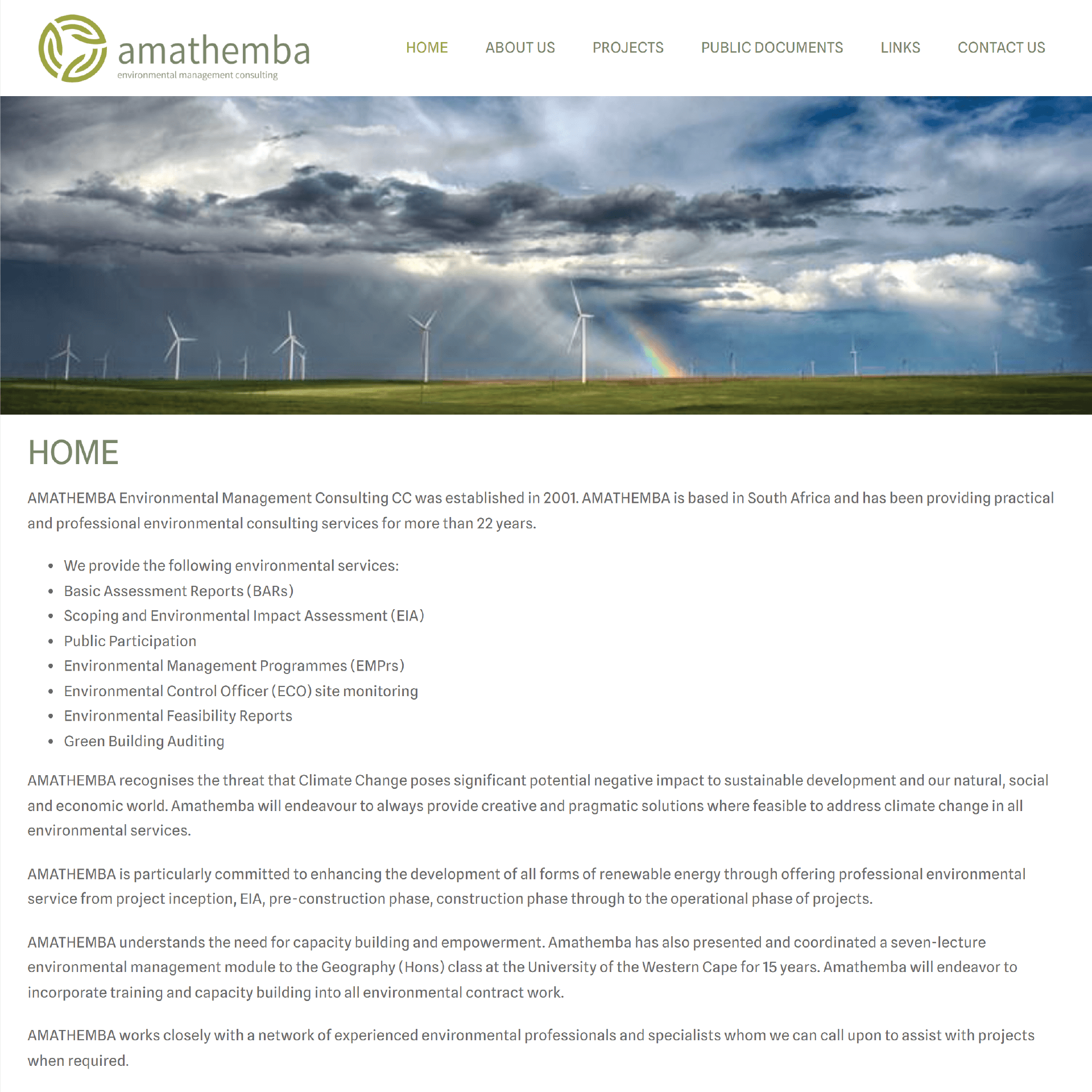 Amathemba Website